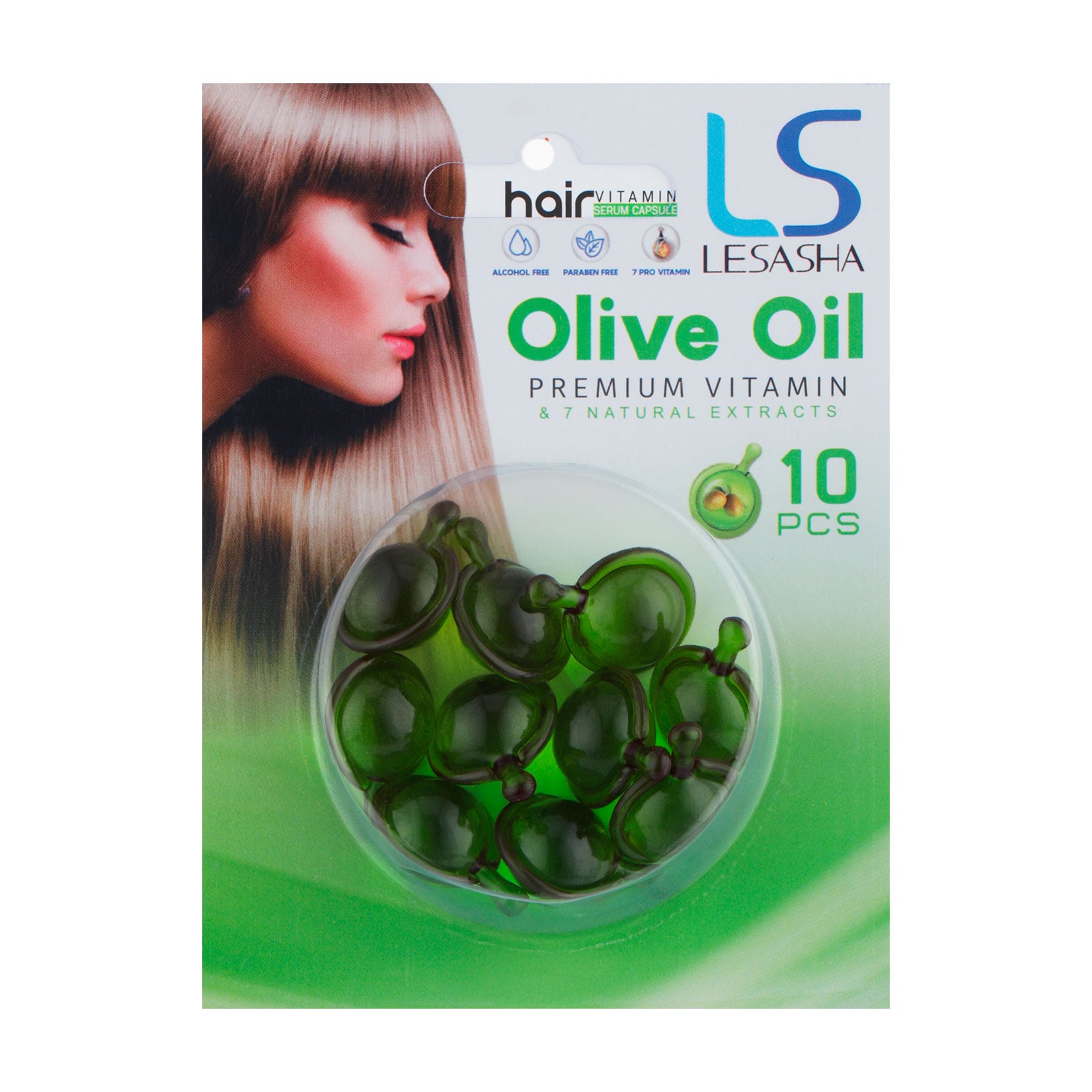 Капсули для волосся Lesasha Hair Vitamin Serum Capsule Olive Oil з оливковою олією, 10*1 мл